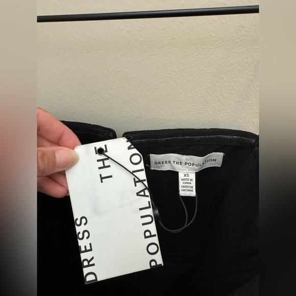 New Dress the Population Perla Midi Dress in Black - Picture 5 of 11